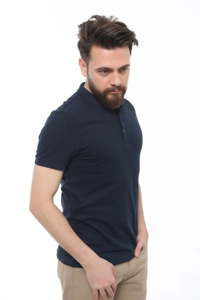 Caz 4613 Erkek Polo Yaka T-shirt Lacivert