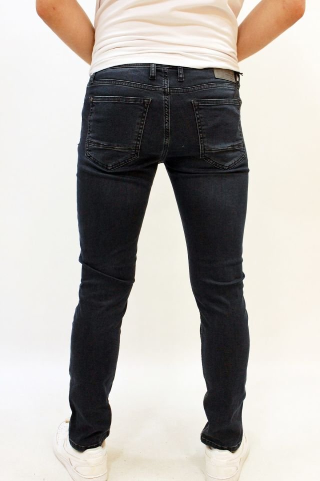 Caz 0730 Harden Denim Haki Wash Erkek Likralı Dar Kesim Kot Pantolon