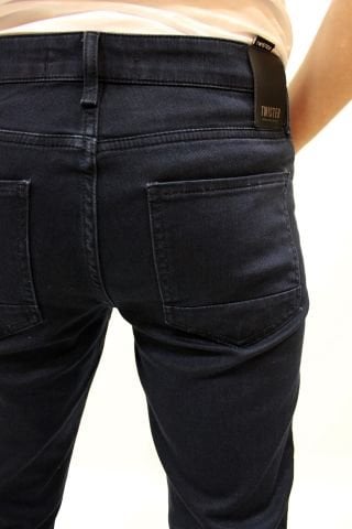 Gabon 626-07 Blue Black Dar Kesim Likralı Erkek Kot Pantolon Lacivert