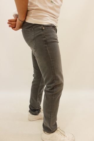Panama 748-05 Grey Green Dark Kesim Likralı Erkek Kot Pantolon Gri