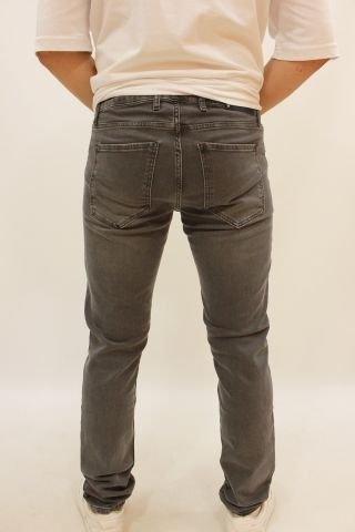 Panama 748-05 Grey Green Dark Kesim Likralı Erkek Kot Pantolon Gri