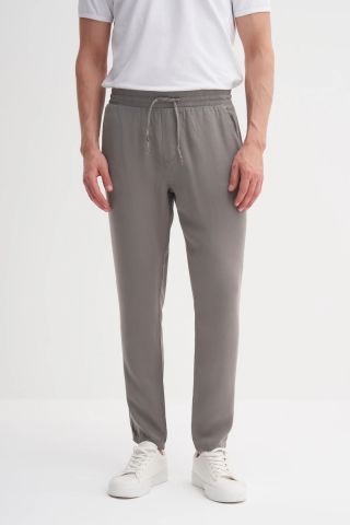 CAZADOR  0039 Tensel Kumaş Yıkamalı İnce Jogger Pantolon Haki