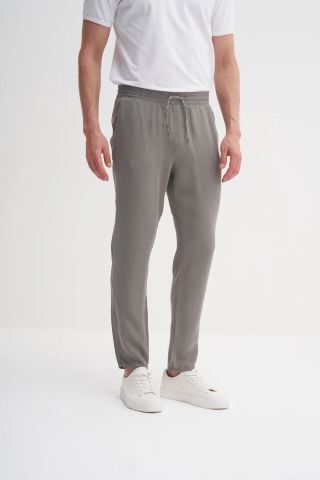CAZADOR  0039 Tensel Kumaş Yıkamalı İnce Jogger Pantolon Haki