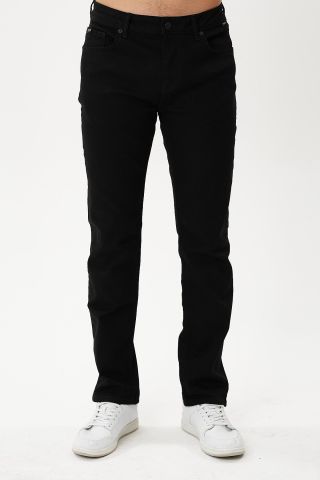 Martin 704-07 Black Black Rahat Kalıp Erkek Likralı Kot Pantolon Siyah