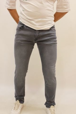 Panama 748-03 Grey Blue Erkek Likralı Dar Kesim Kot Pantolon Gri
