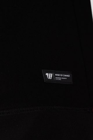 ESW 2905 Bisiklet Yaka Erkek Düz İnce Sweat Siyah