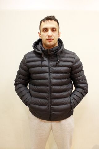 EM 7001 Kapşonlu Erkek Micro Puf Mont Lacivert