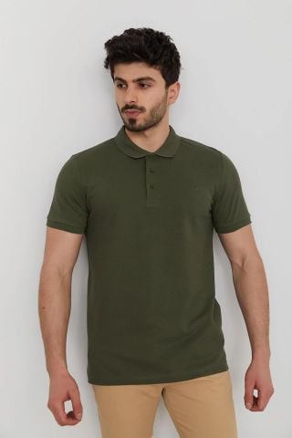 Caz 4613 - 4713 Erkek Polo Yaka T-shirt Haki