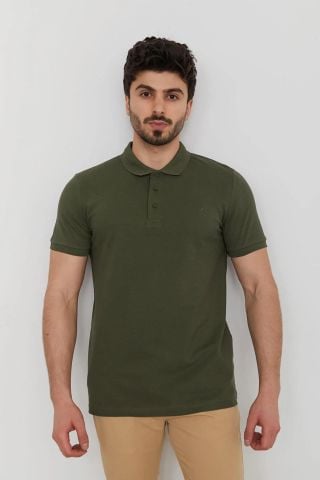 Caz 4613 - 4713 Erkek Polo Yaka T-shirt Haki