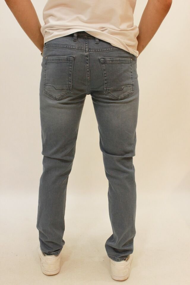 Caz 0706 Parker Denim Pantolon Blue Tint Erkek Likralı Kot Pantolon Gri