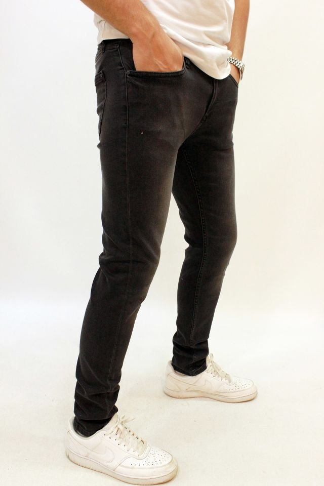 Caz 0812 Curry Denim Pantolon Black Wash Erkek Likralı Kot Pantolon Füme