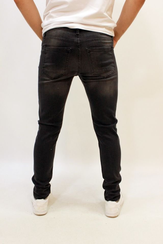 Caz 0812 Curry Denim Pantolon Black Wash Erkek Likralı Kot Pantolon Füme