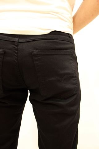 Vegas 132-284 Black Black Rahat Kesim Erkek Sİyah Kot Pantolon