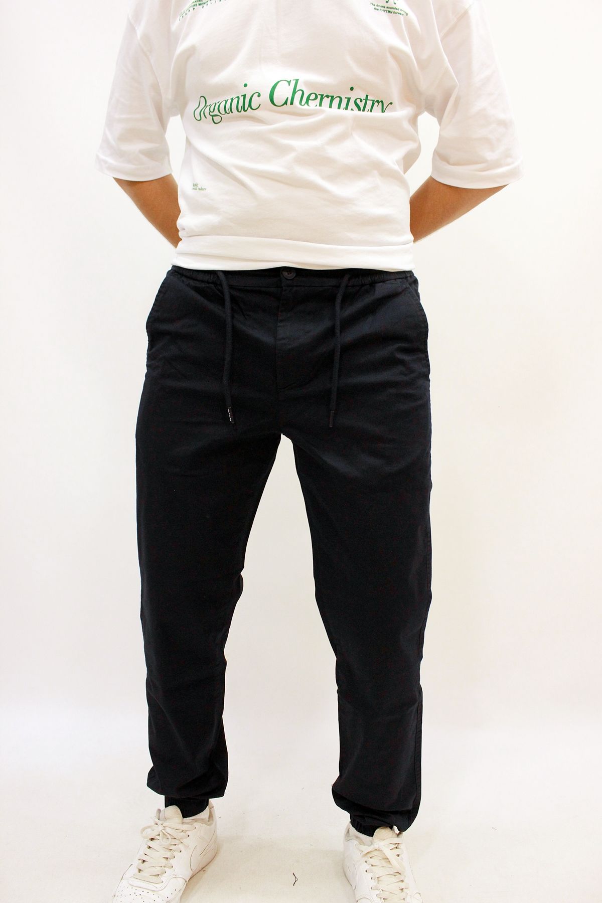 Caz 0004 Bel ve Paçası Lastikli Gabardin Likralı Jogger Pantolon Laci