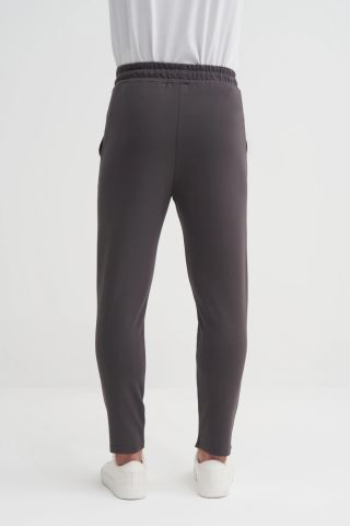 Cazador 8042 Slim Fit Likralı 2 Iplik Eşofman Altı Düz Paça