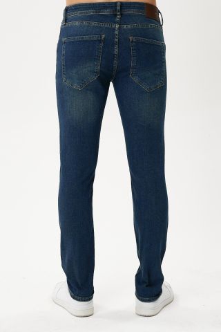 Panama 761-01 Tint Blue Likralı Dar Paça Dar Kesim Erkek Kot Pantolon Mavi