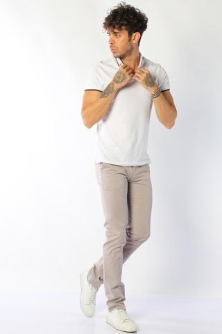Twister Togo 728 Likralı Erkek Kanvas Chino Pantolon Stone Taş